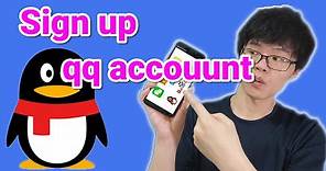 How to sign up qq account | Create qq account with Chinese or with English (both included)