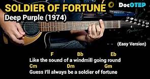 Soldier Of Fortune - Deep Purple (Easy Guitar Chords Tutorial with Lyrics)