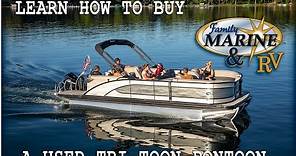 Learn How to Buy a Used Triple Toon Pontoon Boat