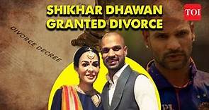 Shikhar Dhawan granted divorce from estranged wife Aesha Mukherji on grounds of mental cruelty