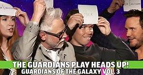 Guardians of the Galaxy 3 Cast & James Gunn Play MCU Heads Up!