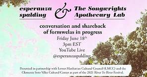 esperanza spalding & The Songwrights Apothecary Lab: conversation & shareback