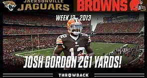 The Game That Made Josh Gordon Famous! (Jaguars vs. Browns 2013, Week 13)