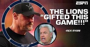 The Lions 'ABSOLUTELY GIFTED THIS GAME' 😦 - Rex Ryan REACTS to the 49ers to the Super Bowl | Get Up