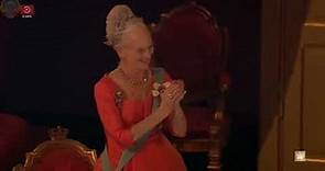 Denmark National Anthem | The Queen Margrethe II 50th Golden Jubilee