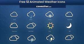 Free 12 Animated Weather Icons