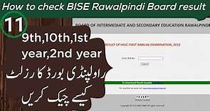How to check BISE Rawalpindi result | Result check karne ka tarika Rawalpindi | Dekho aur Sekho