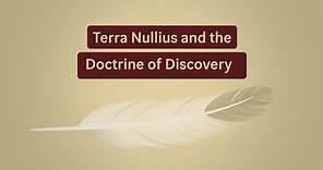 Terra Nullius and the Doctrine of Discovery