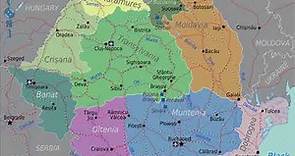 mapa de Rumania [ harta Romaniei ]