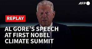 REPLAY - Al Gore gives speech at first Nobel Prize Summit on climate change | AFP