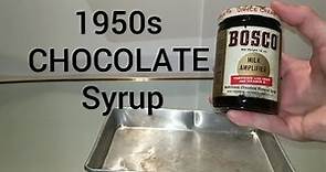 66 Year Old BOSCO Chocolate Syrup