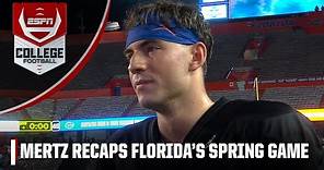 New Gators QB Graham Mertz recaps Florida’s Orange vs. Blue Game | ESPN College Football