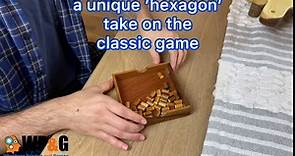 Solitaire Hexagon 37 Pegs - Strategy Wooden Game
