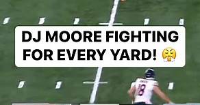 DJ Moore out here BATTLING! (🎥: NFL, FOX) | Sunday Night Football on NBC