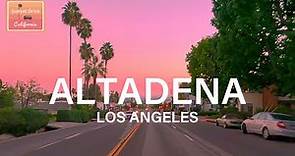 Sunset Drive at the Foothills of Altadena Los Angeles California - Relaxing Calming Immersive