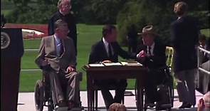 President George H.W. Bush reminisces on signing Disabilities Act 1990