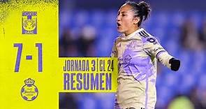 📹 El Resumen Femenil | Tigres 7 - 1 Santos | Jornada 3 | Clausura 2024