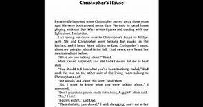 Wonder Chapter 4 Christopher's House
