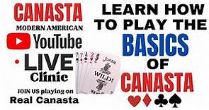 EASIEST How to play Canasta BEGINNER tutorial Start with the BASICS ✨Live Clinic 2024 1-22