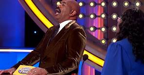 Steve Harvey moans for Margaret’s answer!