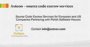 Axteon – source code escrow services , source code escrow verification, software escrow in GxP