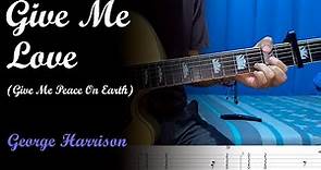 Give Me Love (Give Me Peace On Earth) - George Harrison (guitar tutorial WITH TABS)
