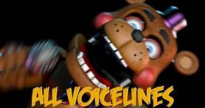 Rockstar Freddy | All Voicelines with Subtitles | Ultimate Custom Night