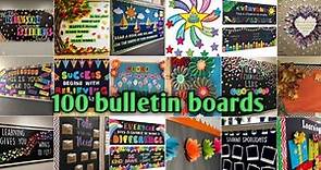 100+ bulletin board ideas |School decorations| Soft boards