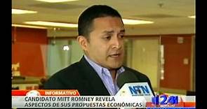 Mitt Romney revela aspectos de sus propuestas económicas