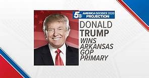 Donald Trump wins Arkansas GOP presidential primary race