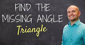 Finding the measure of angle when given two side lengths of a triangle - math help