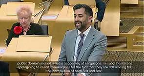 Graham Simpson MSP asks First Minister about the ferries scandal