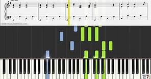 Jingle Bells - Christmas sheet music for piano - Keyboard Practice Video