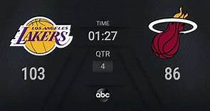 Lakers @ Heat Game 6 | NBA on ABC Live Scoreboard | #NBAFinals Presented by YouTube TV