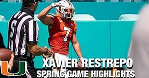 Miami WR Xavier Restrepo | Spring Game Highlights