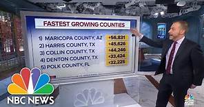 Texas, Arizona and Florida top list for fastest-growing U.S. counties