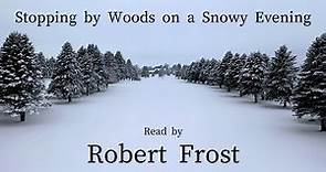 Stopping by Woods on a Snowy Evening read by Robert Frost (HD subtitles) Winter Snow