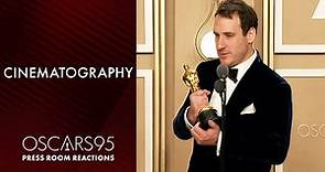 Cinematography | James Friend | Oscars95 Press Room Speech