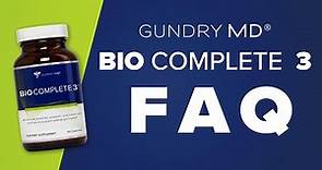 Bio Complete 3 | FAQ | Gundry MD