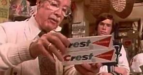 VINTAGE CREST TOOTHPASTE COMMERCIAL WITH CHARACTER ACTOR ARTHUR O'CONNELL