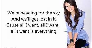 Victoria Justice - All I Want Is Everything (+ Lyrics) FULL SONG