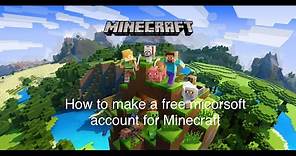How to make a free Microsoft account for Minecraft