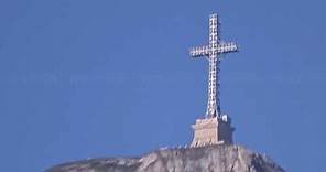 The Heroes' Cross on Caraiman Peak (2291 m) in Bucegi Mountains, Romania