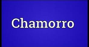 Chamorro Meaning