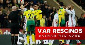 VAR rescinds Chris Basham Red Card | First ever rescinded red card in the Premier League