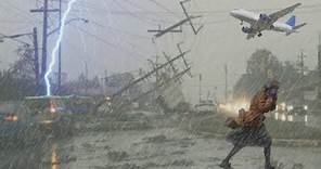 Romanian apocalypse, catastrophic storm hit Oradea today and storm in Bihor