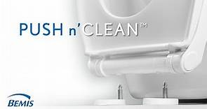 Bemis Push n'Clean® Toilet Seat Features and Benefits