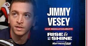 NYR vs WSH: Jimmy Vesey Pregame Media Availability | December 27, 2023