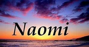 Naomi, significado y origen del nombre