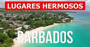Viaje a Barbados, Caribe | Playa, mar, turismo | 4k video | La isla de Barbados vista desde el cielo